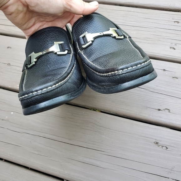Allen Edmonds Firenze Black Leather Italian‎ Moc Toe Horsebit Vamp Saddle Loafer main image 5